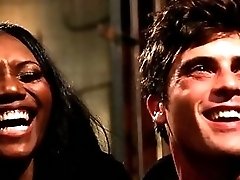 Gorgeous black dominatrix Nyomi Banxxx tramples...